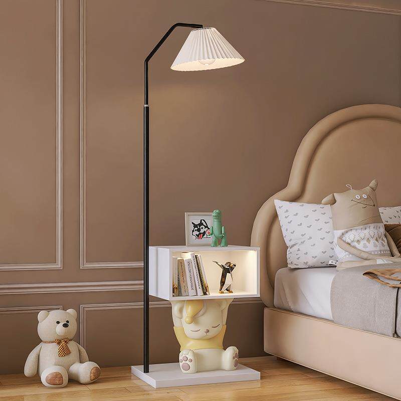 创意宇航床头柜落地架灯客厅卧室一体品收纳置物BJ2003C儿童员房