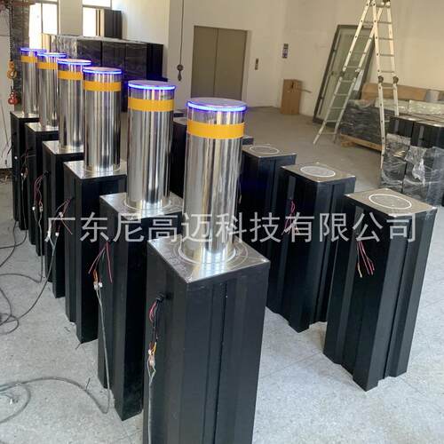 供应盾标防护一体式升降柱加强型全自动液压伸缩路桩海口无锡路障