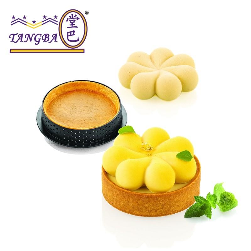 tangba堂巴 8连花瓣慕斯装饰模 花朵蛋糕模具 水果挞法式西点硅胶