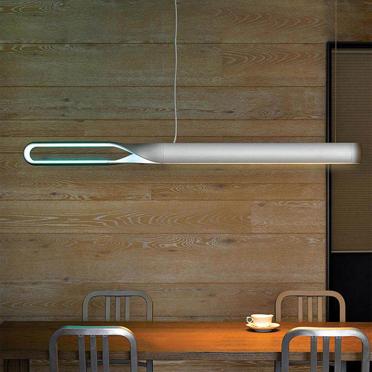 极简简约餐厅吊灯创意艺术一字艺术智能调光设计师样板房灯具