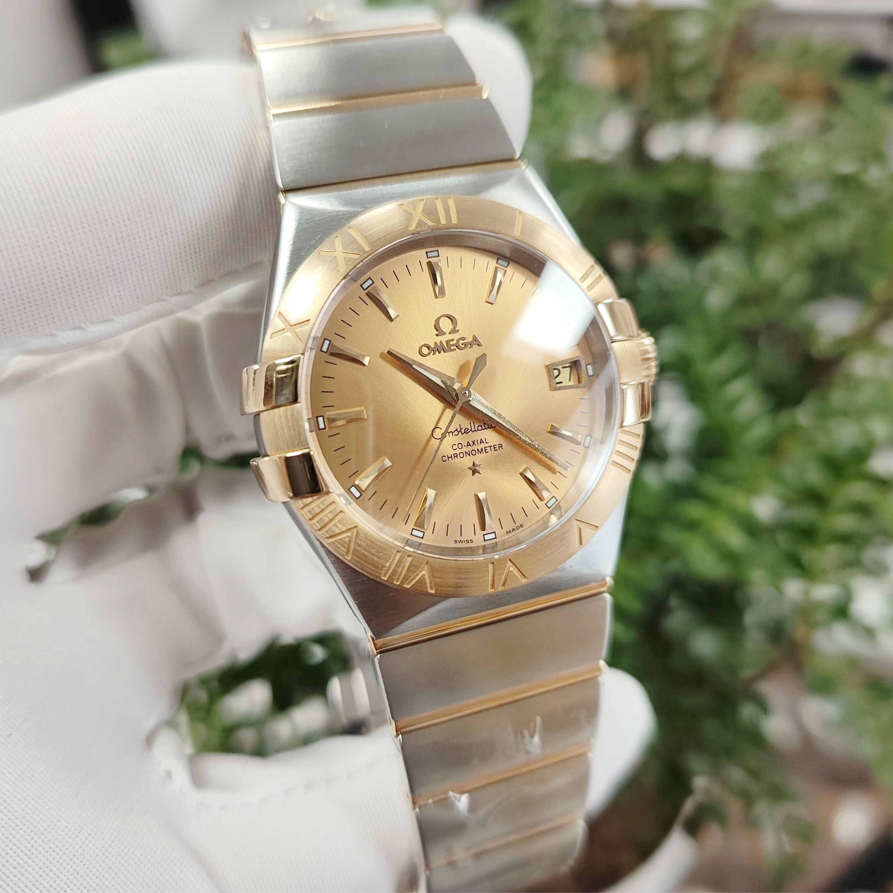 全套9.9新公价5.1W98新欧米茄星座123.20.35.20.08.001机械男士表