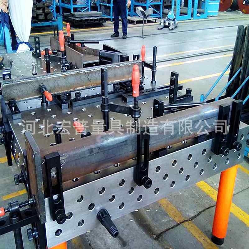 三维二维柔性铸铁焊接平台 多孔拼接钳工柔性工装组合夹具工作台