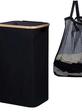 大家用衣大容服量脏衣收纳ATU筐超带盖脏篓可折叠方型牛津布脏衣