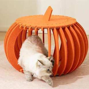 网通用南瓜猫货源毡房个性屋毛窝四季红房子猫