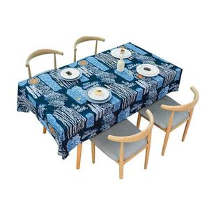 餐桌布 Tablecloth printed cotton linen table cloth rectangle