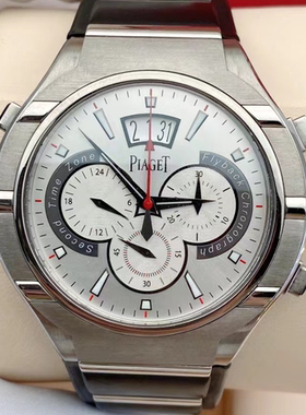 98新45mm伯爵PIAGET POLO 系列G0A34001自动机械双时区计时男表