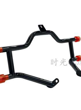 哈雷滑翔二字杠路王公路ST大道滑翔PB风格前护杠保险杠竞技二字杠