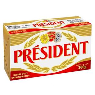 French 200g President Unsalted 法国总统淡味黄油 Butter