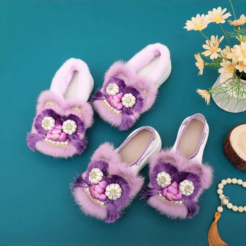 虎头棉鞋2026新款国潮复古民族风女式棉鞋民族鞋可爱国潮风,女鞋,传统布鞋,淘宝优惠券,粉丝福利购,淘宝优惠卷