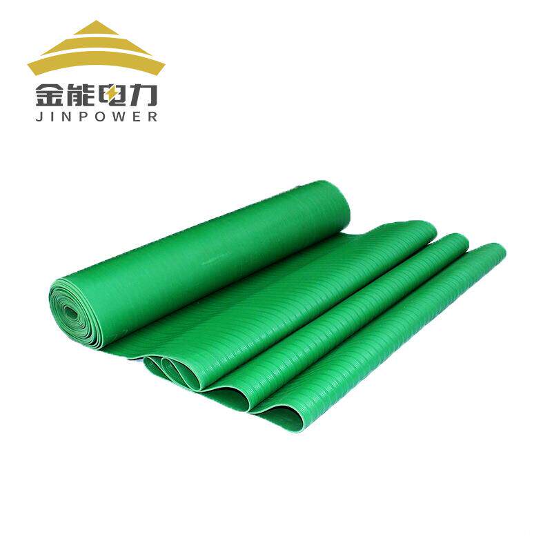 环保绿色绝缘橡胶垫 条纹防滑 3mm-10mm配电房室专用绝缘胶垫