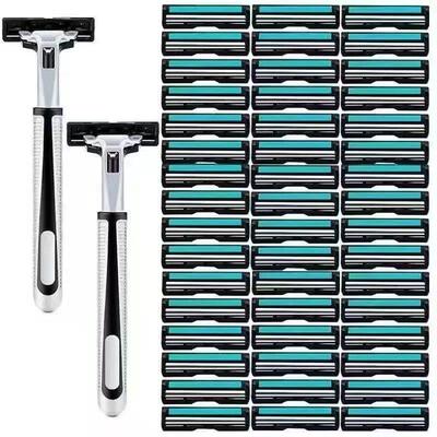 Manual double-edge razor blades, men's double-layer shaving