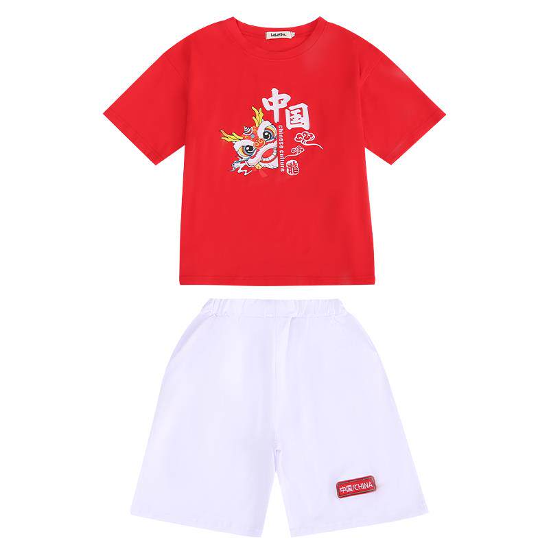 正品儿童演出服幼儿园舞蹈班服中队国龙小学国演庆生运动会啦啦表
