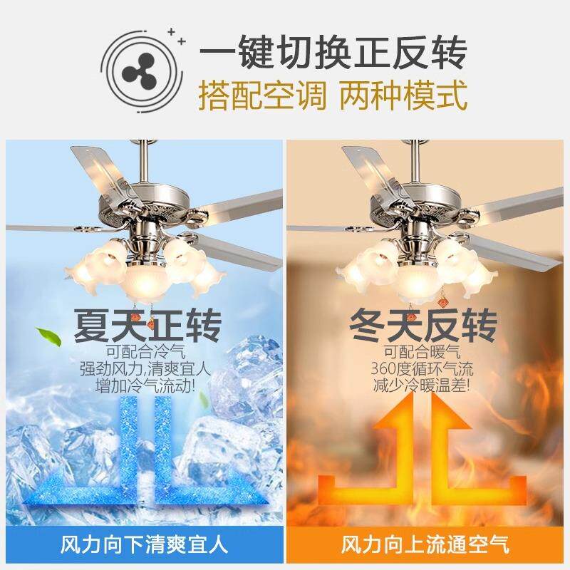 厂家直销家用吊扇灯大风力复古风扇吊灯欧式餐厅客厅风扇灯吊扇灯