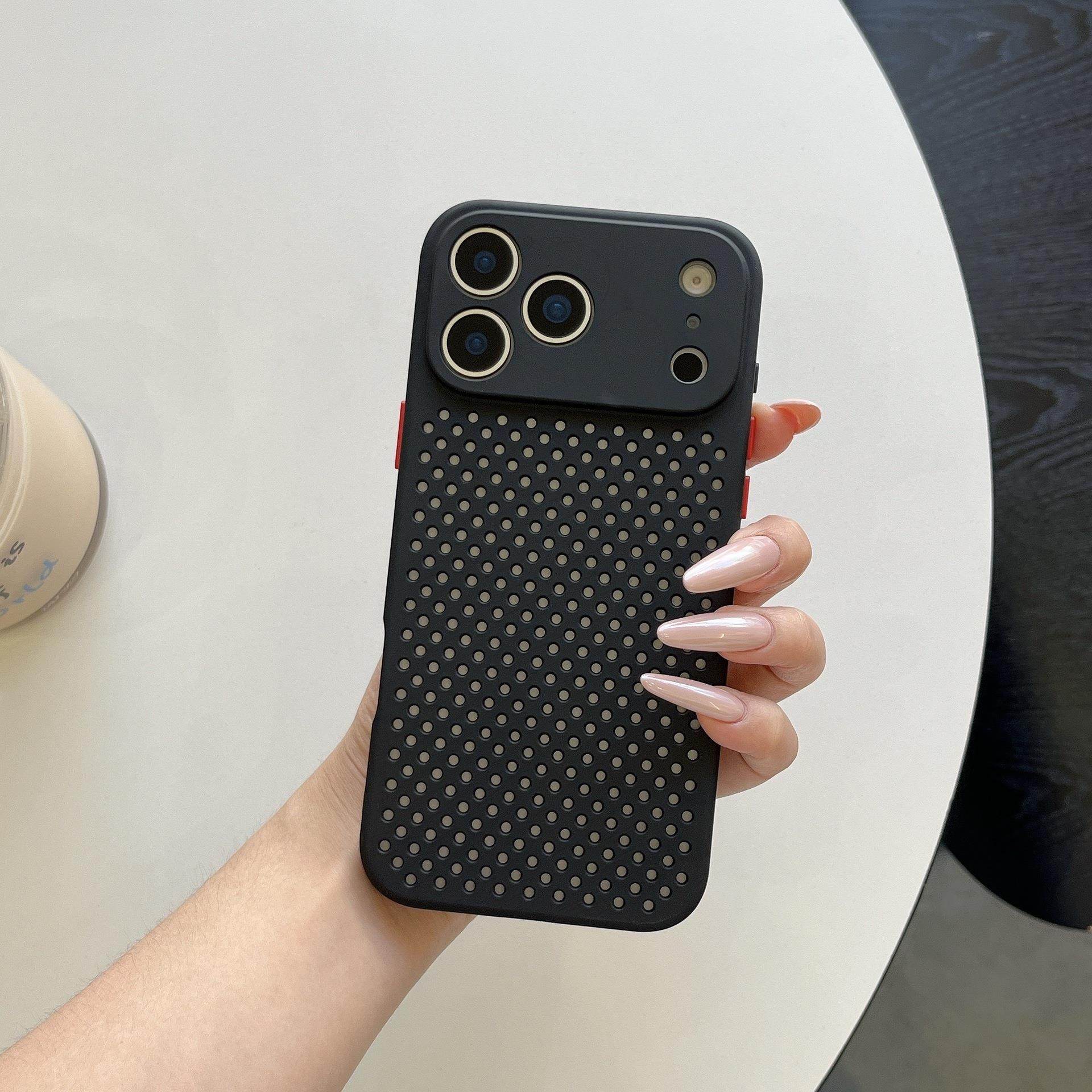 适用于新品17promax手机壳苹果11新款手机壳iPhone17ProMax网孔手机壳苹果16Pro硅胶15透气散热14保护套,3C数码配件,手机保护套/壳,淘宝优惠券,粉丝福利购,淘宝优惠卷