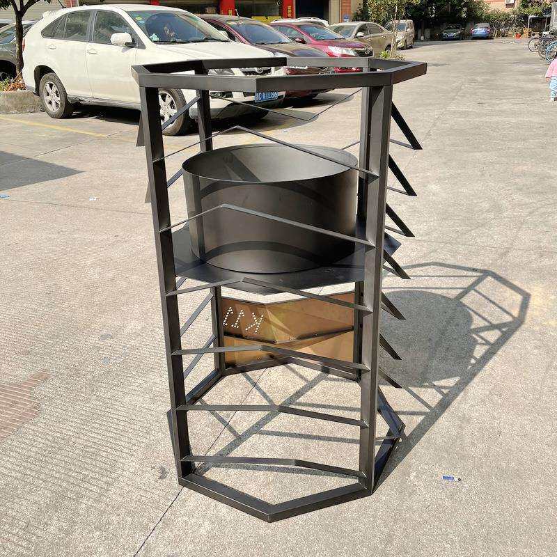 欧式免安装多层花架置物架 铁艺花箱围栏 不锈钢景观工程