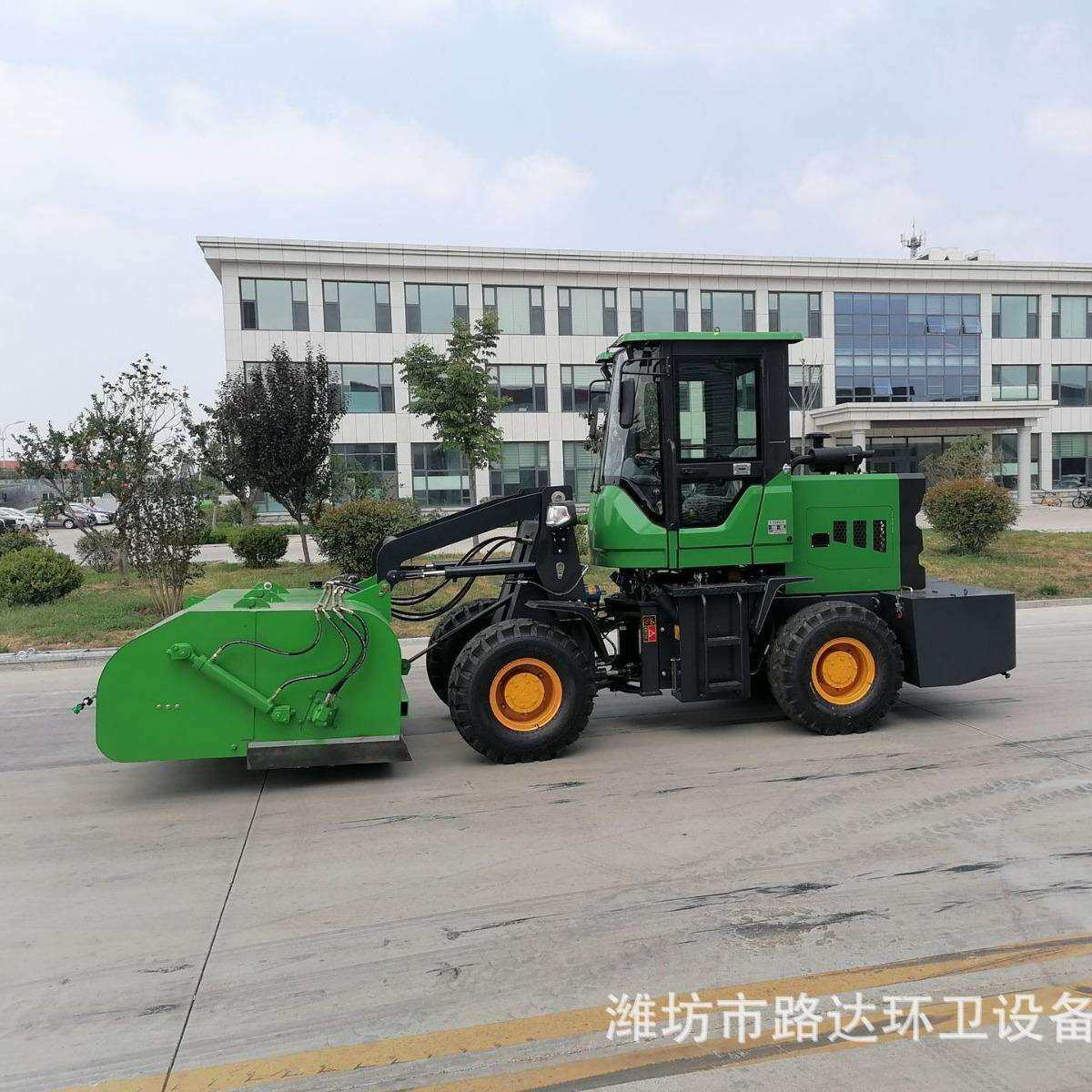 矿粉清扫车粮仓道路马路粉尘土渣清理用铲车改扫路车路达品质可靠