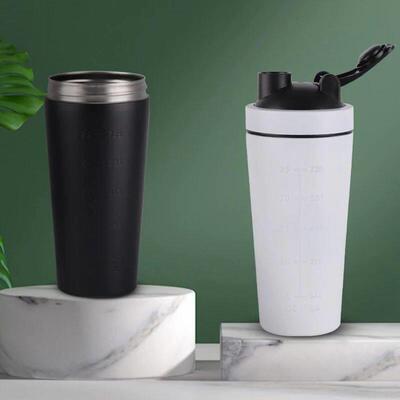 Stainless steel Shaker Bottle Portable protein powder shaker