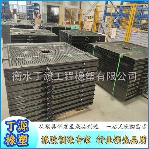 实力工厂配套1250型滤板隔膜板框压滤机橡胶规格齐全污水处理框式