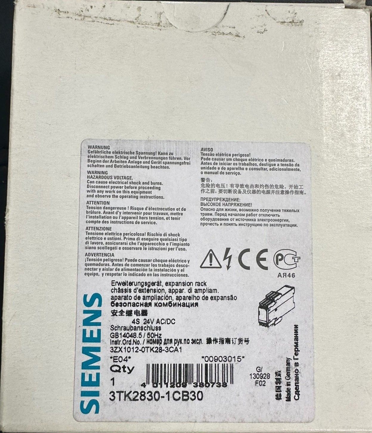 西门子3TK2830-1CB30全新原装现货，包装齐全，顺风