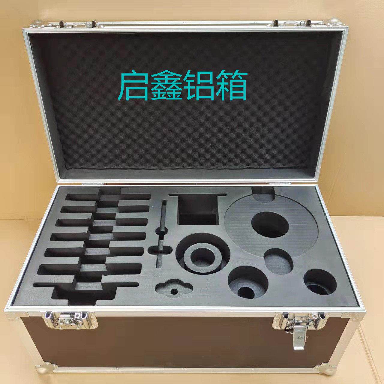 铝合金箱仪器箱五金工具箱EVA减震海绵雕刻保护箱定做航空箱铝箱