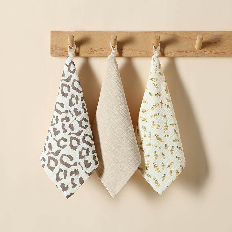 婴儿擦口水小方巾纯棉4层纱布喂奶手帕新生宝宝洗脸柔软毛巾3条装,居家布艺,浴巾毛巾方巾套装/三件套,淘宝优惠券,粉丝福利购,淘宝优惠卷