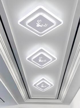 菱形过道灯走E廊简35334约现代L玄关灯阳台灯D门厅入户灯创意吸顶
