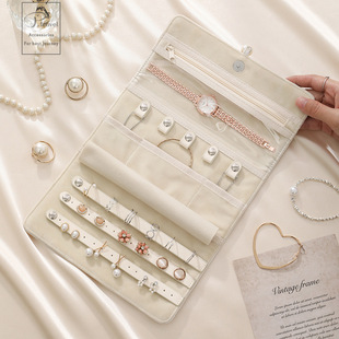 轻奢随身首饰收纳包旅行收拾包高档精致耳环项链手饰便携收纳袋