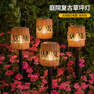 饰庭院灯家用布置地插灯草坪灯 户外氛围灯led太阳能灯花园防水装