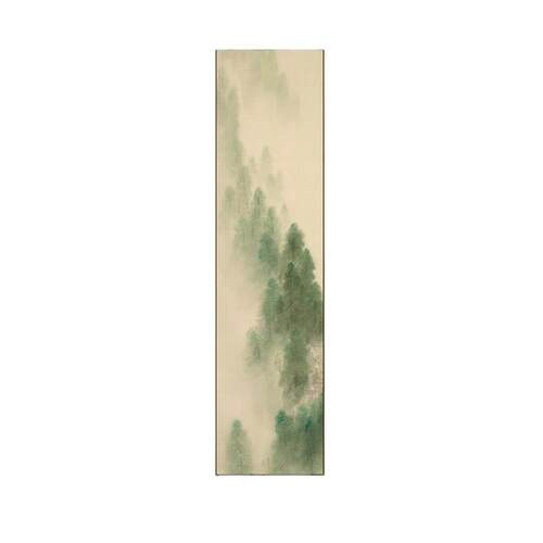 新中式装饰画玄关竖版挂画走廊过道楼梯壁画茶室书房禅意日式荷花