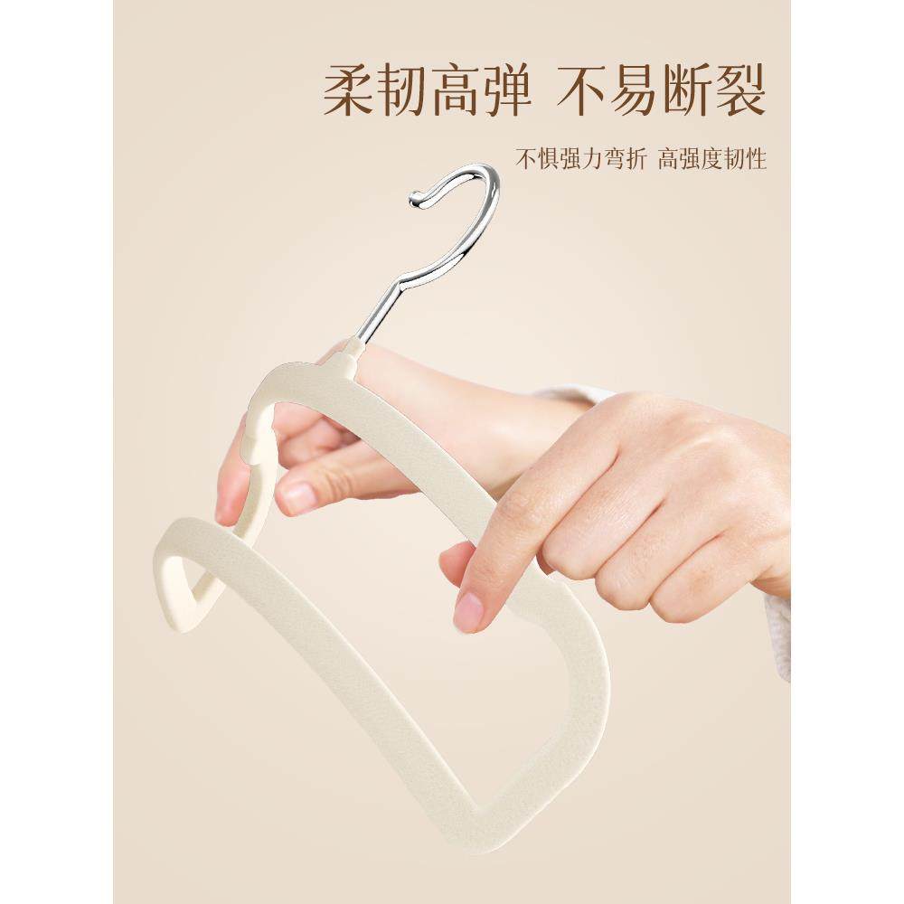 宿植绒衣整理师植绒平肩专滑用防无架痕挂裤子家用挂衣裤架学生舍,收纳整理,植绒衣架/布衣架,淘宝优惠券,粉丝福利购,淘宝优惠卷