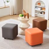 滑轮矮万轮向小凳子实木移动溜溜凳客厅换鞋 凳休闲凳791靠背可沙