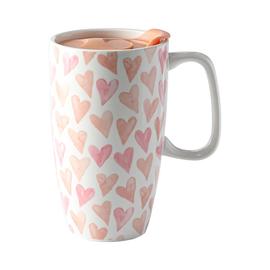 墨色大容量马克杯带盖创意陶瓷杯子女生夏季家用喝水杯情侣咖啡杯