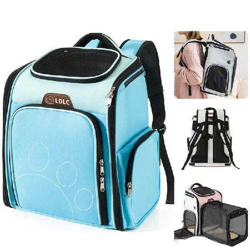 Cat Carrier Backpack Expandable Mesh Breathable Foldable