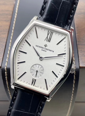 盒证98新36*47mm江诗丹顿马耳他18k白金82230/000G手动机械男表