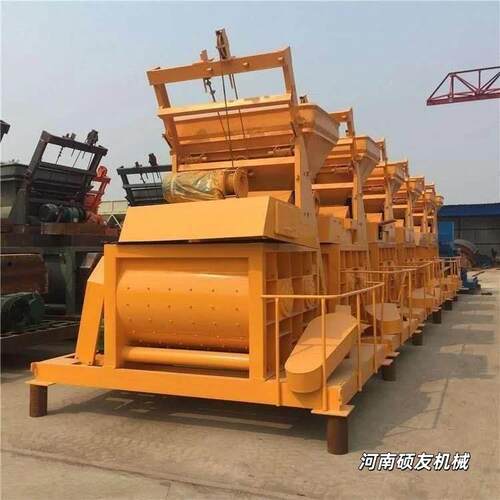 JS强制式卧设轴混凝JS750型土拌机 工程搅工地双用混泥土搅拌备