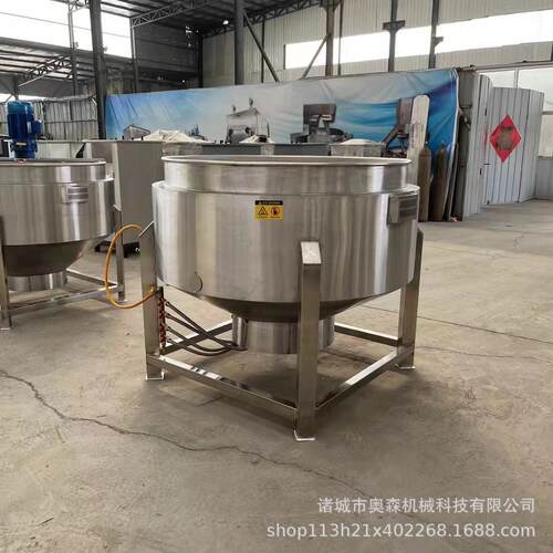 学食堂米热粥熬校制拌设备 酱料自动搅炒制机JSG 立式电加夹层锅