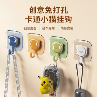 挂钩承重力强德国免打孔挂钩粘胶强力承重门后粘钩厨房浴室墙壁墙