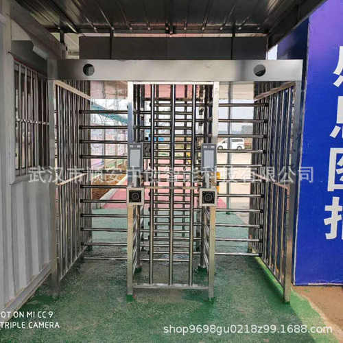 工地全高闸十字转闸人行通道闸动态人脸识别门禁闸机武汉工厂现货