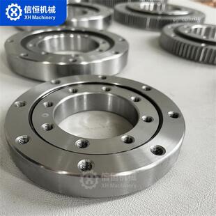 无齿回转支承机械臂底座转盘轴承小型吊车回转支撑小齿轮单排现货