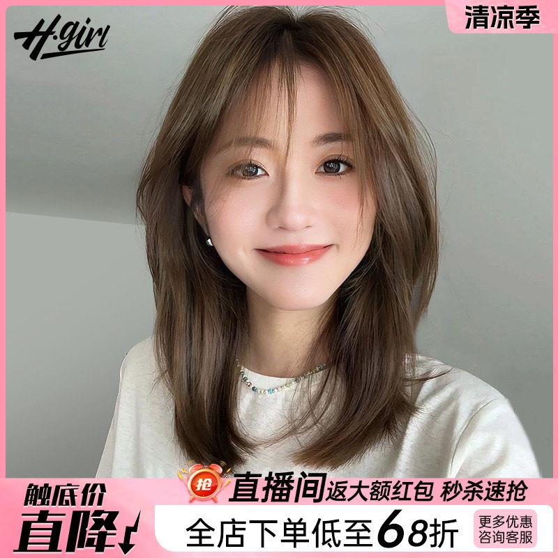 假发全头套女真人发丝自然真发长发隐形中分浏海女士化疗专用假发
