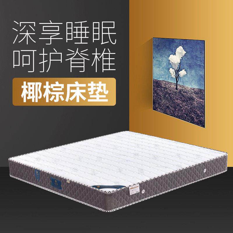 椰棕床垫家用棕垫20公分双人弹簧床垫偏硬棕榈梦思儿童护脊椎垫