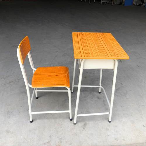 圆管22管课桌椅中小学生单人培训辅导补习课桌书桌台厂家