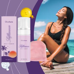 OCEAURA Nourishing Skin Darkening Mousse, Bronzing Body Loti