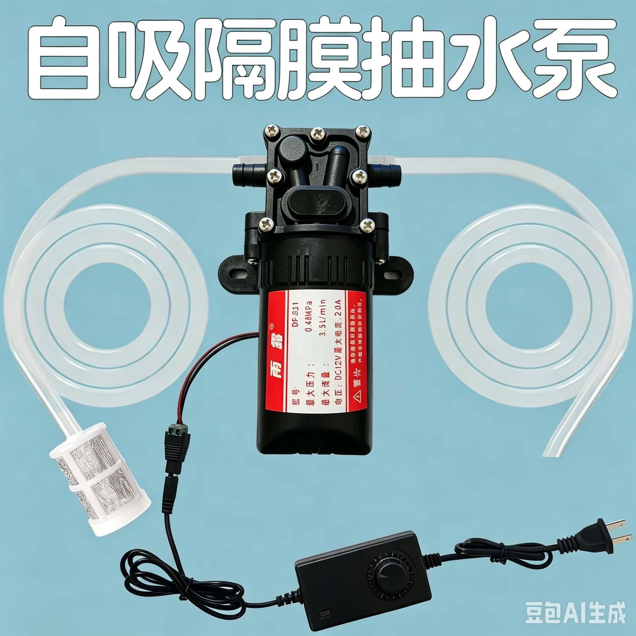 自吸泵抽水泵家用净水器加压增压泵净水机小型微型电动吸水隔膜泵