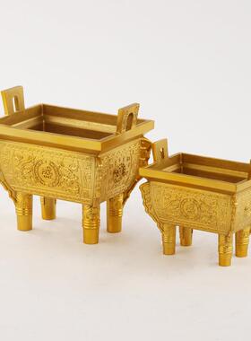 铜鼎摆件双龙盛鼎鼎盛千秋铜鼎铜摆件开业礼品工艺品