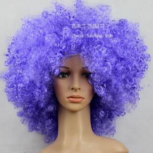 爆炸头假发搞怪小丑头套演出搞笑道具彩色假发套幼儿园表演区材料