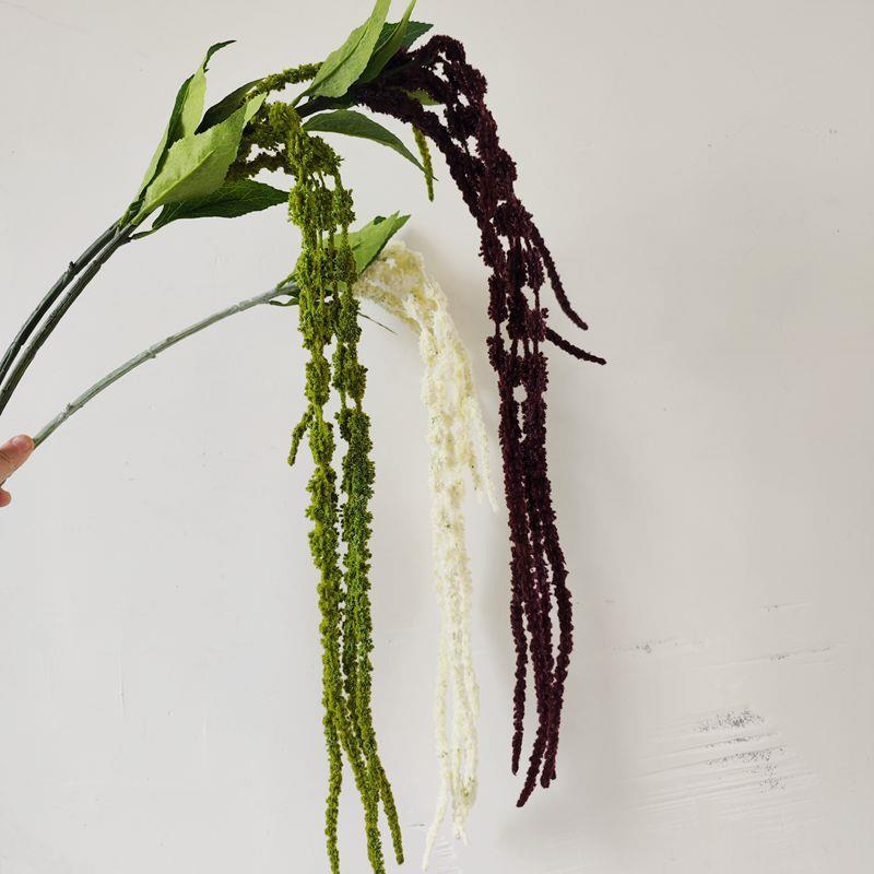 仿真花 长尾苋 柔丽丝 绿色吊米 家居装饰摆件陈设软装花艺情人泪