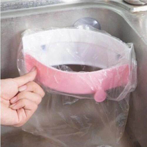 Wall Mounted Garbage Bag Spreading Clip Simple Garbage Can