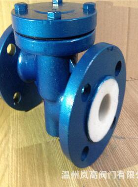 直销铸钢材质衬氟止回阀H41F46-16C法兰连接DN15