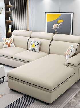 2025UUV款抓皮沙发简贵约现代大小户型客厅科妃公寓出租房猫技布